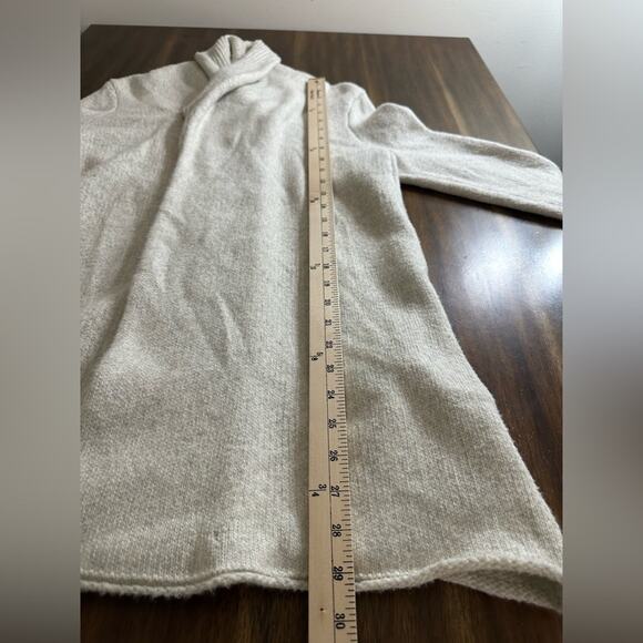 WHITE WARREN Wool Blend Cardigan Sweater Shawl Collar Snap Front Pockets Small - Picture 6 of 8